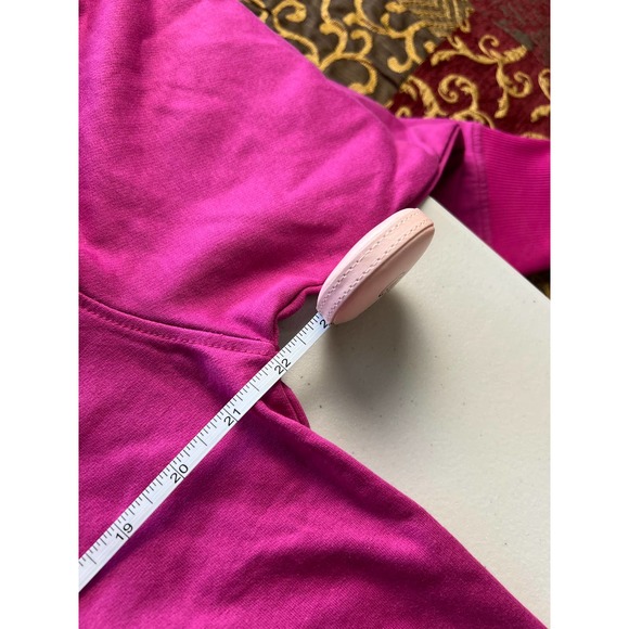 FASHION ZERO WOMEN'S FUCHSIA PINK PULLOVER HOODIE NWT SIZE M - Picture 6 of 7